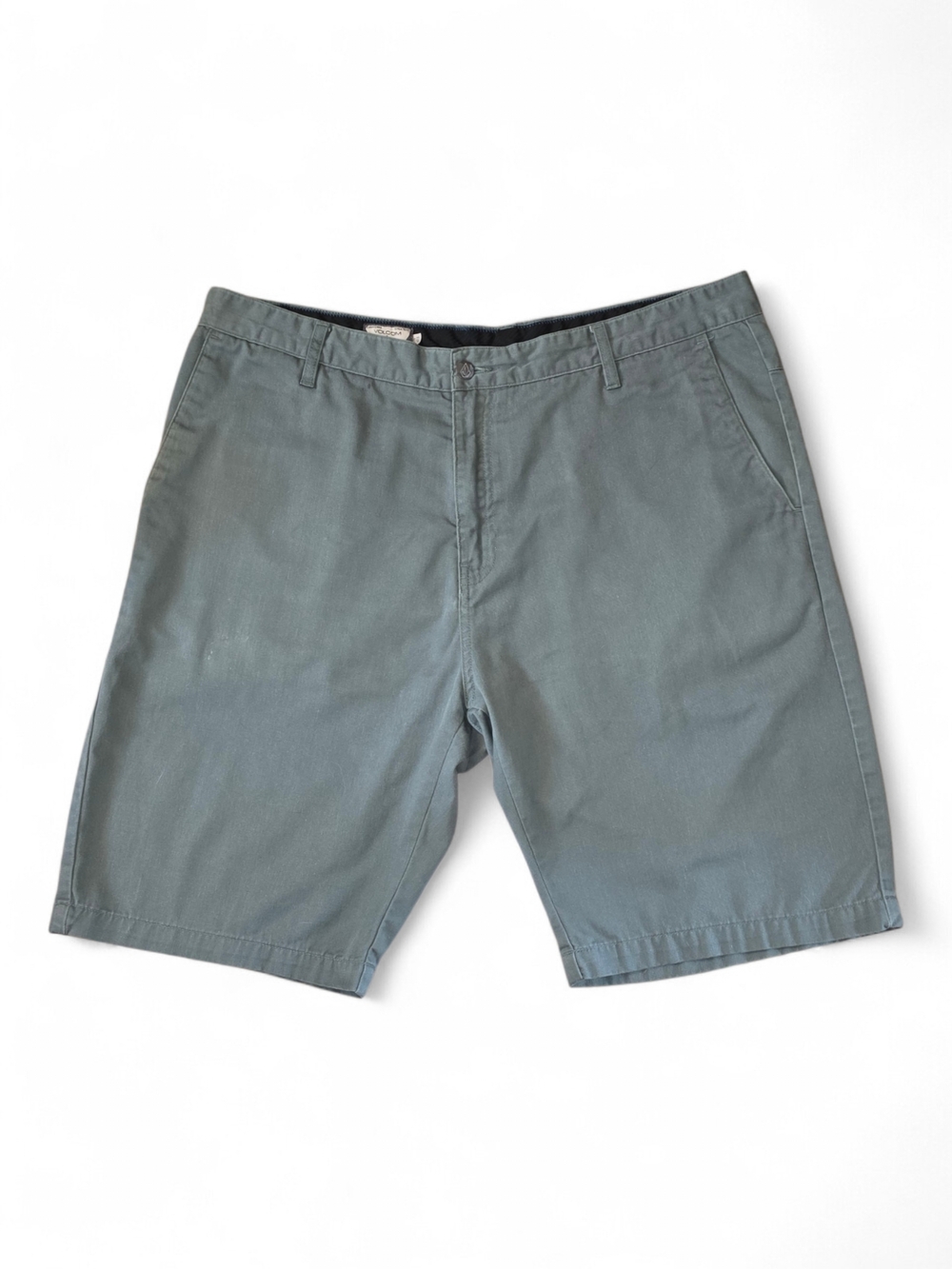 Volcom Men's VMonty Slate Green Chino Shorts Size 38